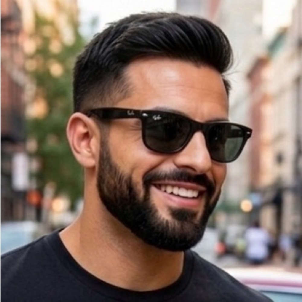 Ray-Ban Black NEW WAYFARER CLASSIC Sunglasses.